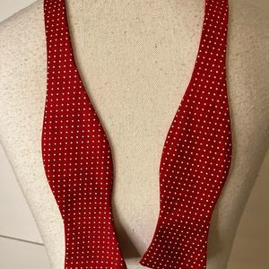Red High Cotton Bow Tie